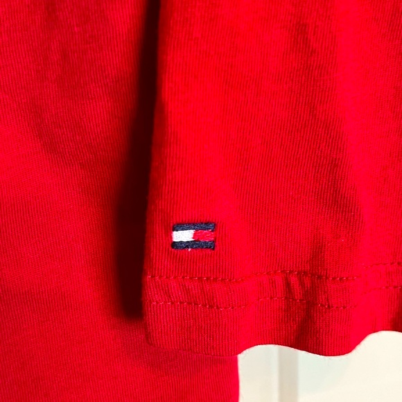 Tommy Hilfiger red long sleeve T-shirt.  Large (16/18) - Picture 5 of 6